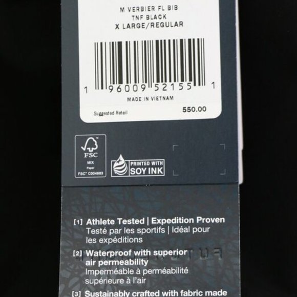 The North Face Verbier Ski Pants Summit Series FUTURELIGHT Men's Size XL Bibs - Picture 6 of 14